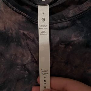 Tye-dye lululemon Long sleeve